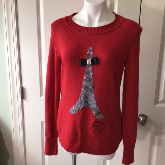 Karl Lagerfeld Paris Eiffel Tower Sweater - Picture 4 of 7